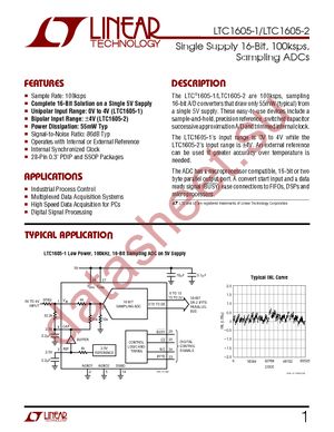 LTC1605-1IN datasheet  